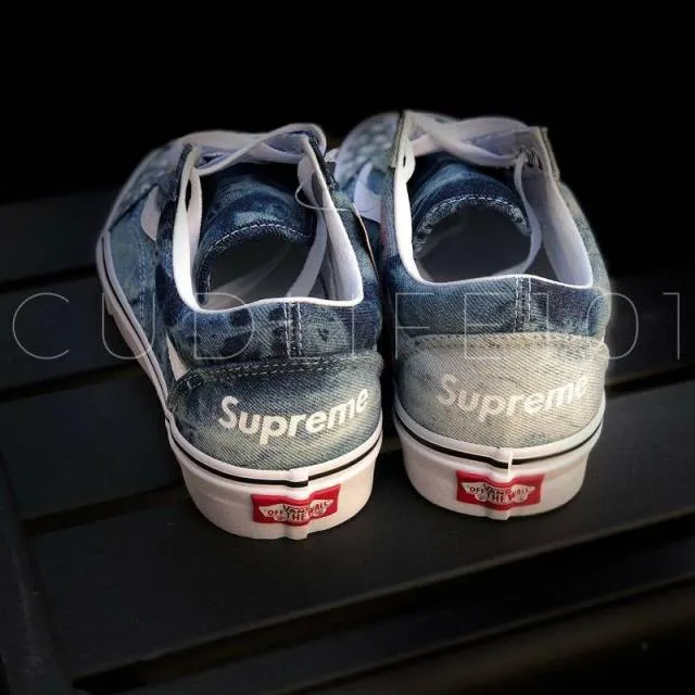 Acid denim vans (custom)