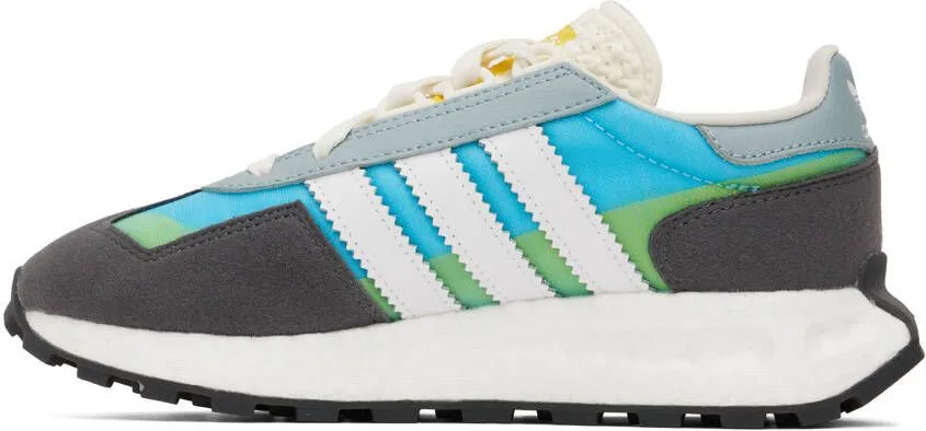 Adidas Originals Gray & Blue Retropy E5 Sneakers