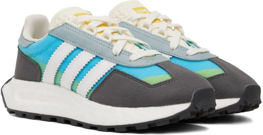 Adidas Originals Gray & Blue Retropy E5 Sneakers