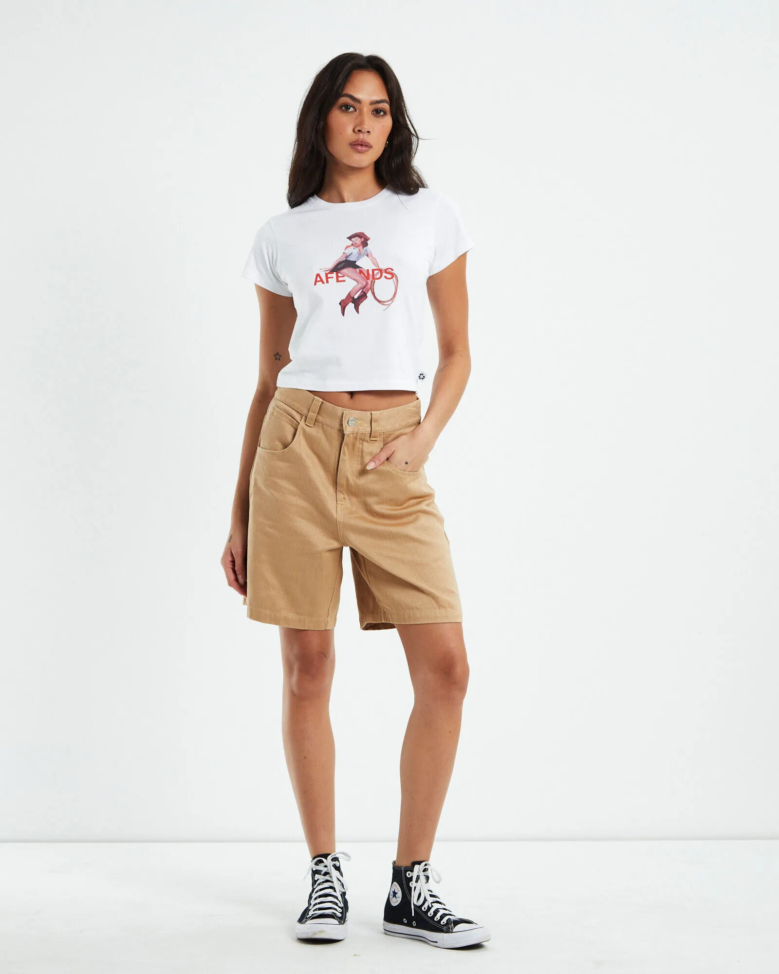 Afends Hemp Workwear Shorts Tan