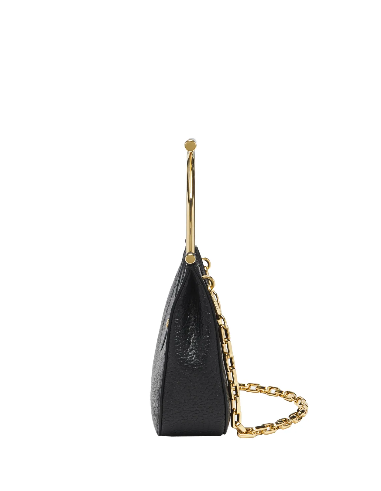 ALEXANDER MCQUEEN Mini Cross-Bar Bag in Black/Gold