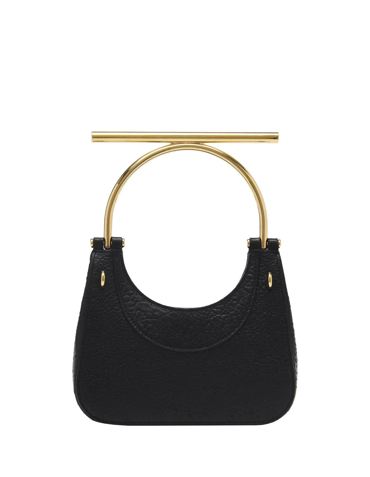 ALEXANDER MCQUEEN Mini Cross-Bar Bag in Black/Gold