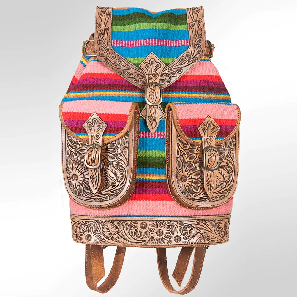 American Darling Serape Striped Saddle Blanket Backpack