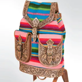 American Darling Serape Striped Saddle Blanket Backpack