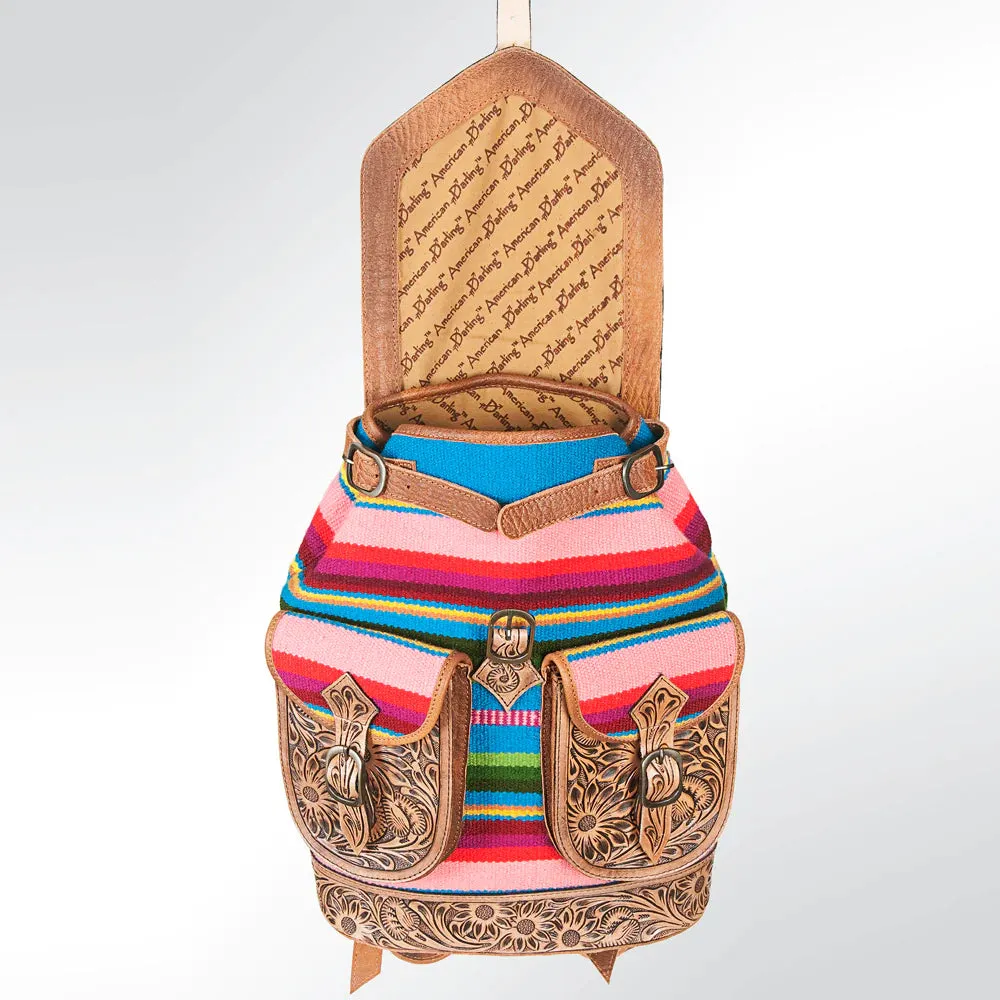 American Darling Serape Striped Saddle Blanket Backpack