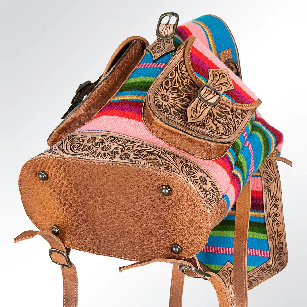 American Darling Serape Striped Saddle Blanket Backpack