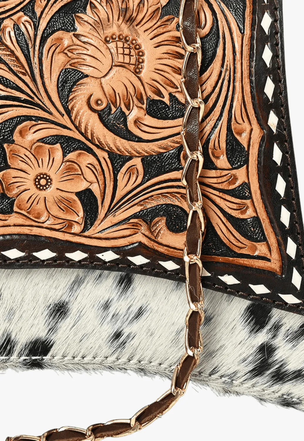 American Darling Tooled Leather Bag