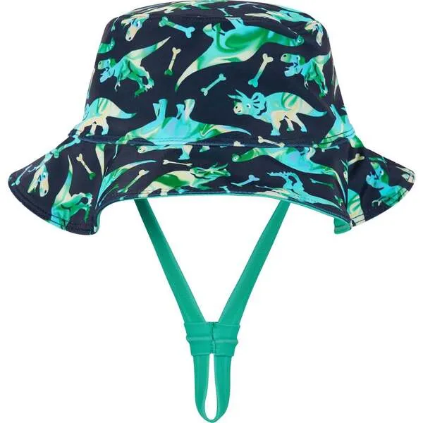 Andy & Evan Infant Dino Print Swim Romper and Hat