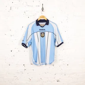 Argentina 2000 Reebok Home Football Shirt - Blue - M