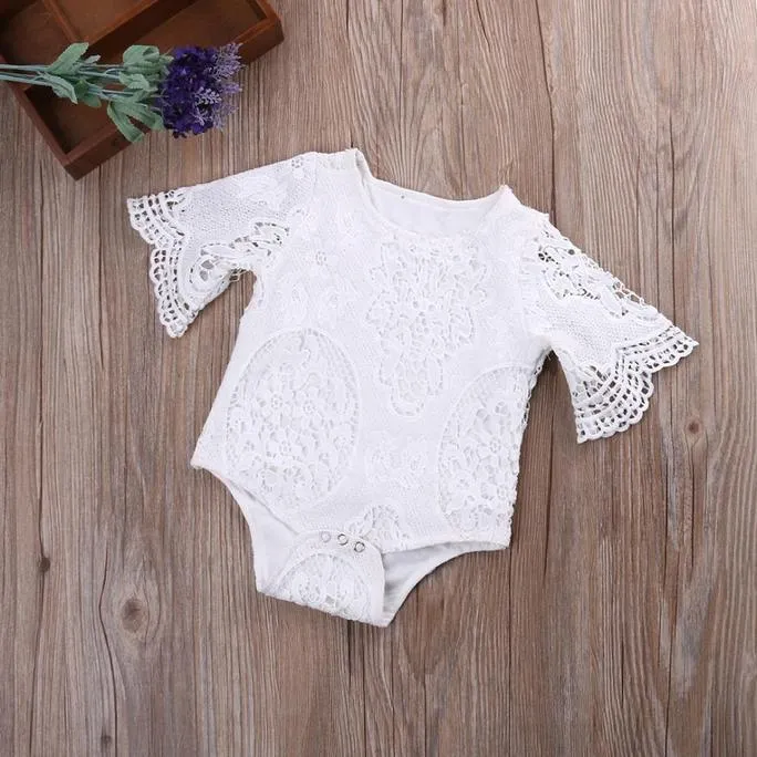 Baby Lace Ruffle Romper u2