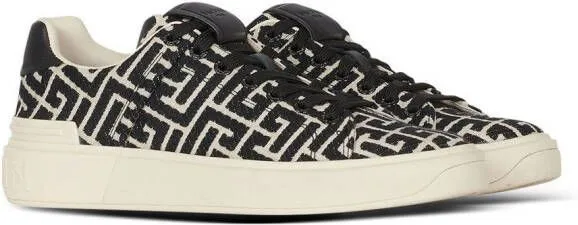 Balmain B-Court monogram sneakers White