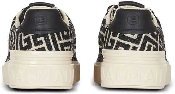 Balmain B-Court monogram sneakers White