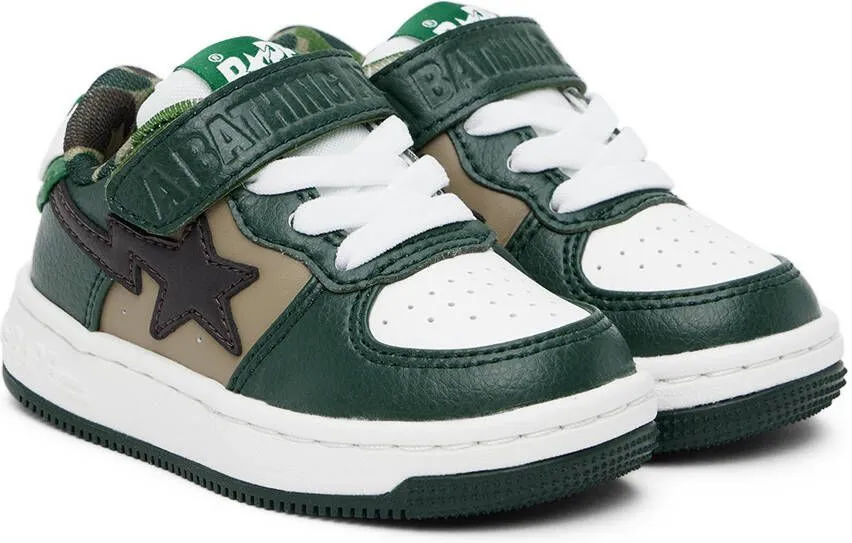 BAPE Baby Green & White STA Sneakers