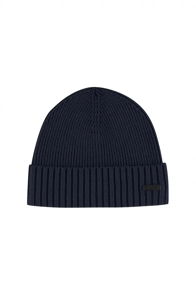 Boss Fati-l Beanie Hat Dark Blue