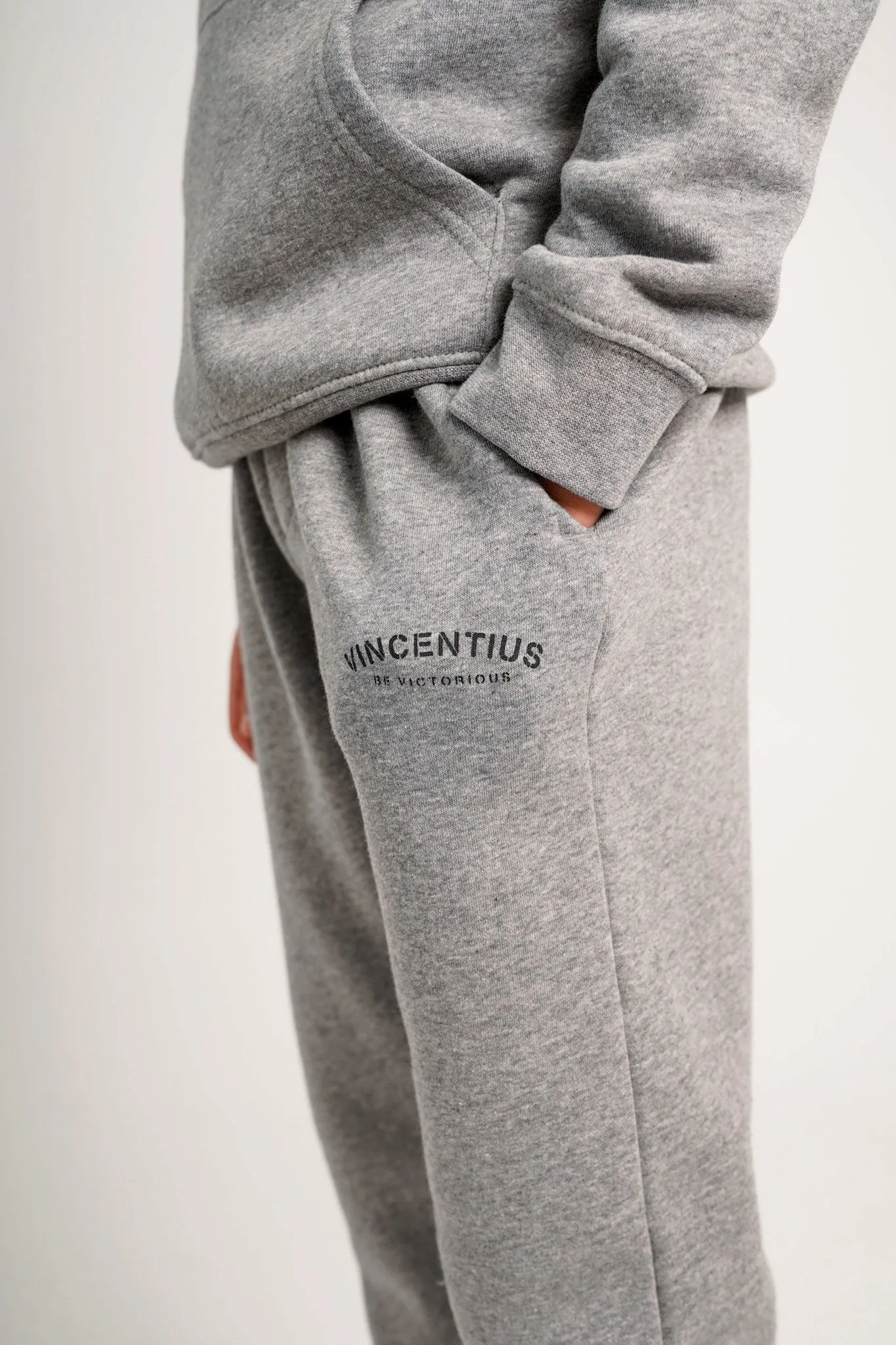 Boy's Be Victorious Tracksuit - Grey