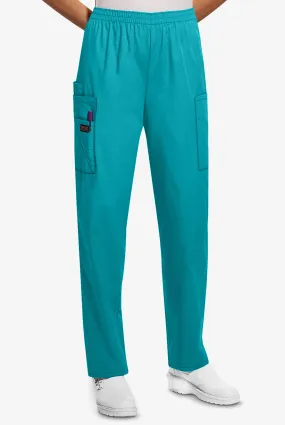 Cherokee Workwear Women's 4-Pocket Elastic Waist Utility Scrub Pants