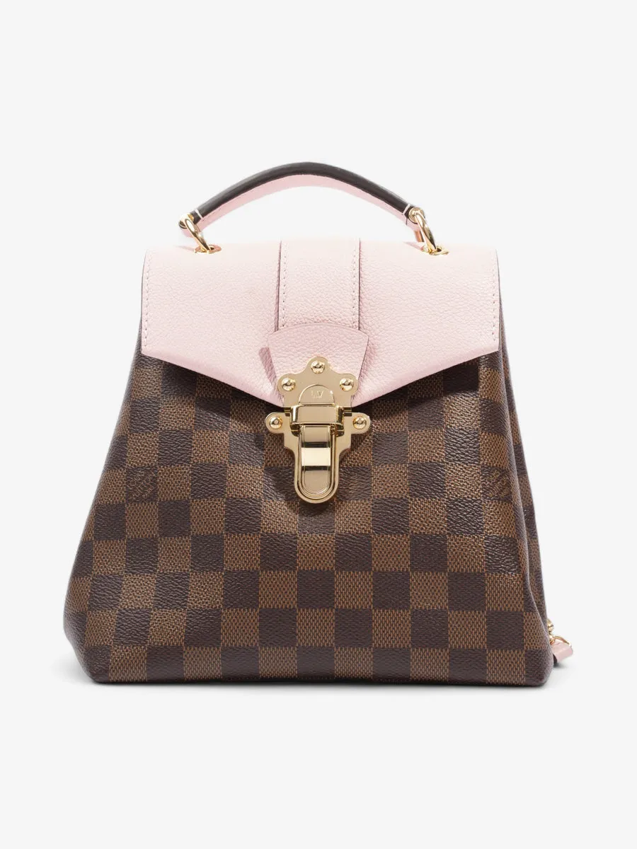 Clapton Backpack Damier Ebene / Pink Coated Canvas