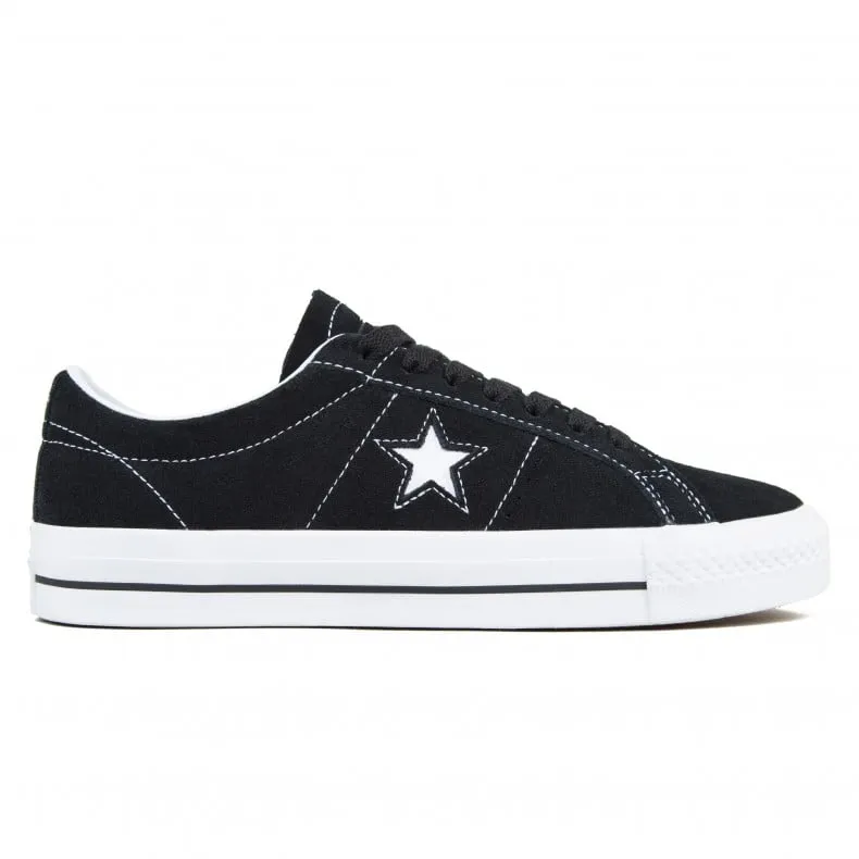 Converse Cons One Star Pro OX (Black/Black/White)