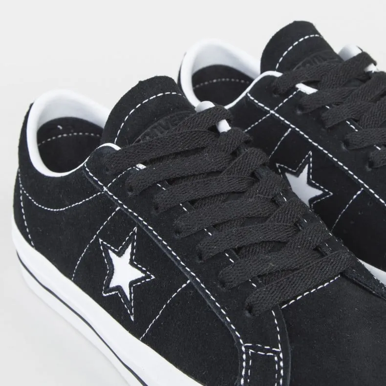 Converse Cons One Star Pro OX (Black/Black/White)