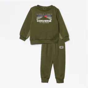 Converse Infant Boys Geared Up Tracksuit Cave Moss