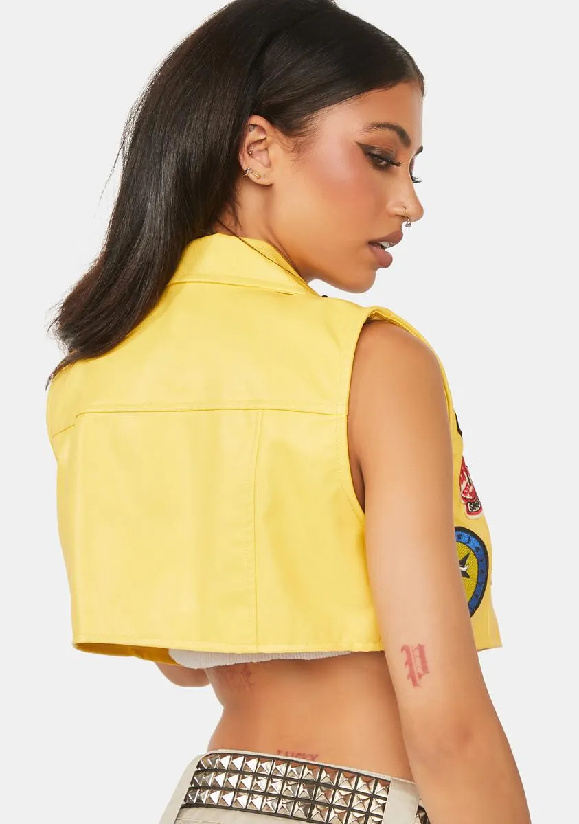 Crazed For Fame Crop Vest-