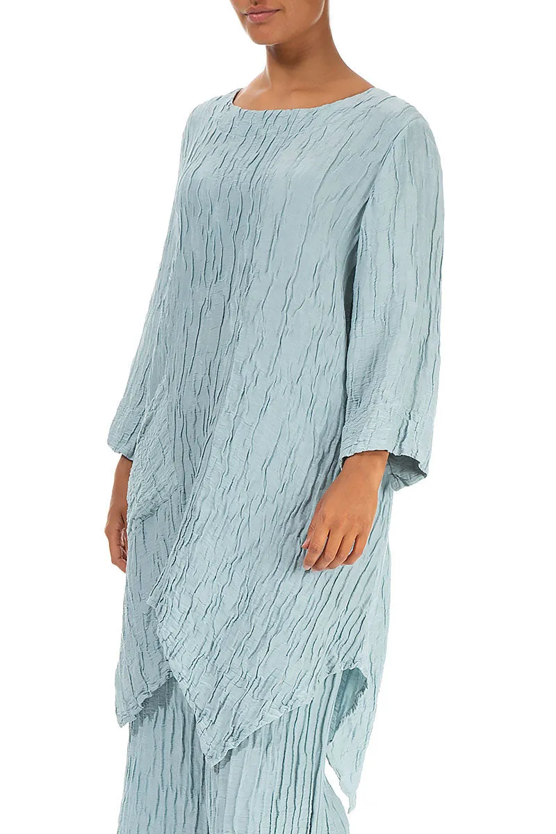 Crinkled Breeze Silk Linen Tunic