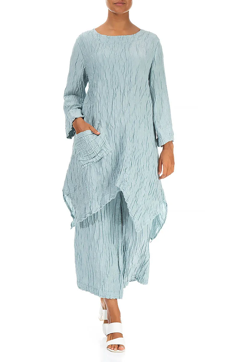 Crinkled Breeze Silk Linen Tunic