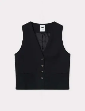 Dacy Classic Wool Vest - Black