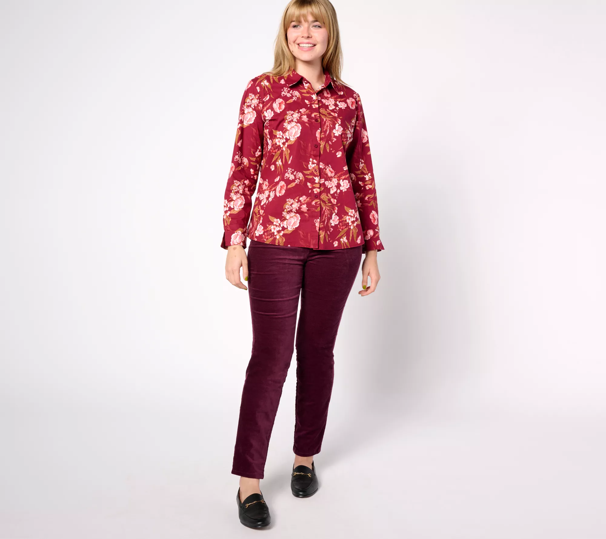 Denim & Co. Adaptive Classic Tunic Shirt with Rounded Hem