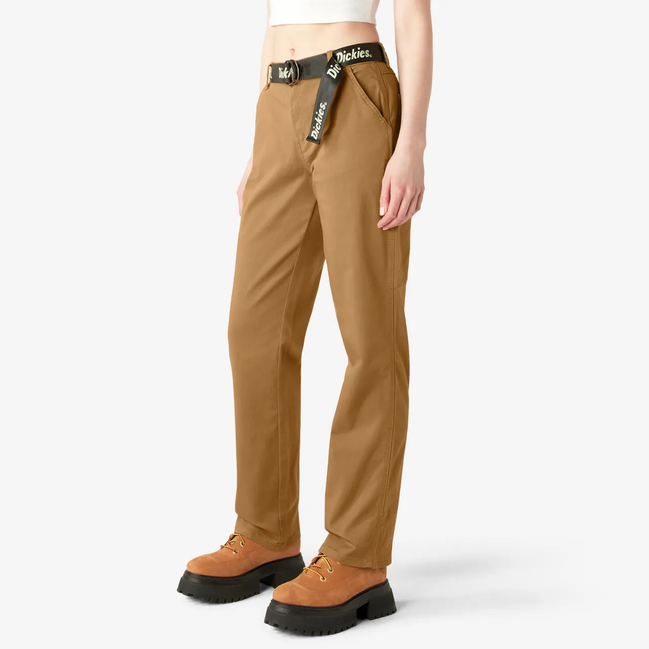 Dickies Workwear Women's Relaxed Fit Cargo Pant - Duck Brown