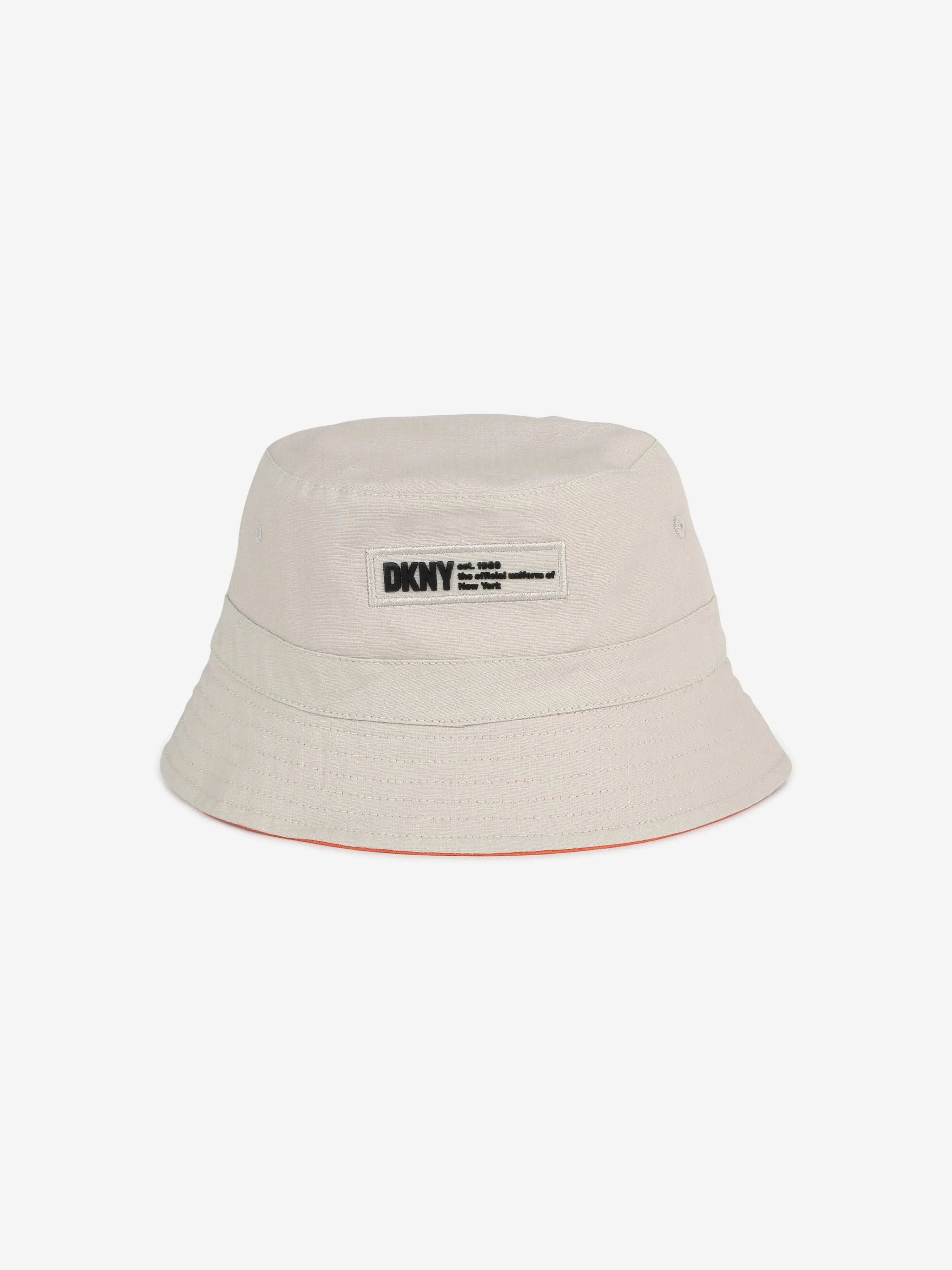 DKNY Kids Reversible Bucket Hat in Beige