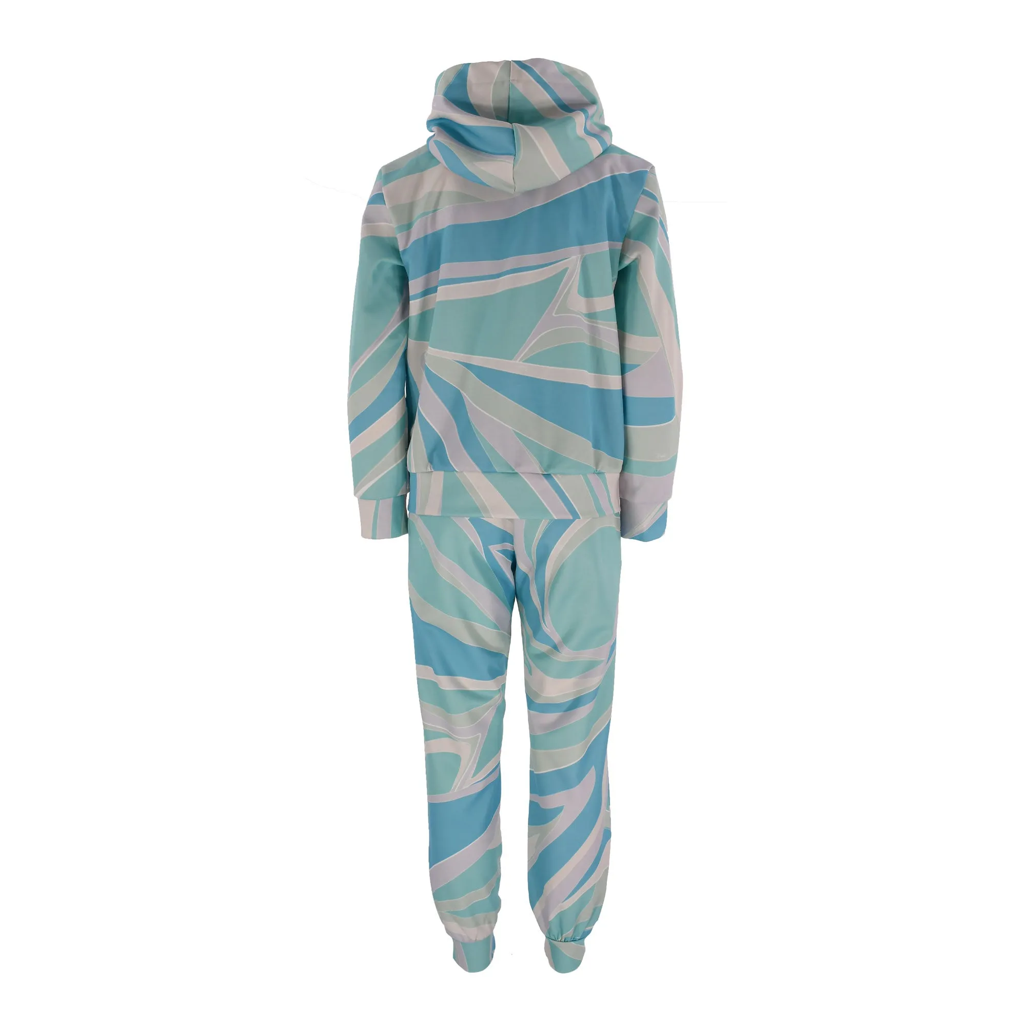 Emilio Pucci Kids Blue Hooded Tracksuit AW22