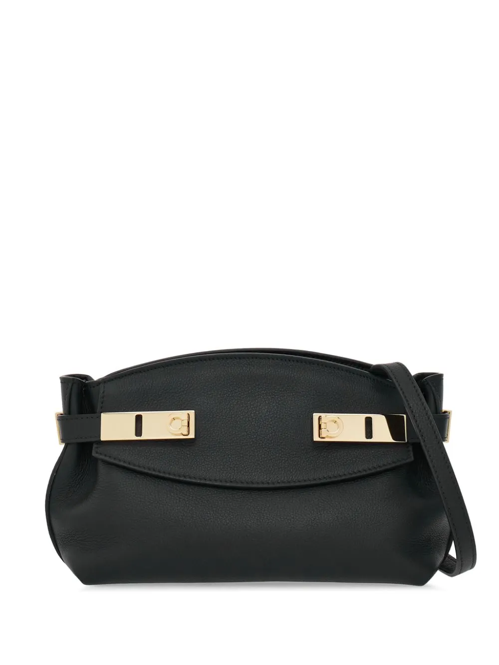 Ferragamo    Ferragamo Hug Small Leather Shoulder Bag