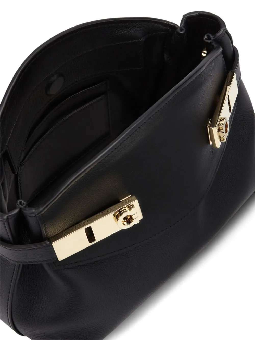 Ferragamo    Ferragamo Hug Small Leather Shoulder Bag