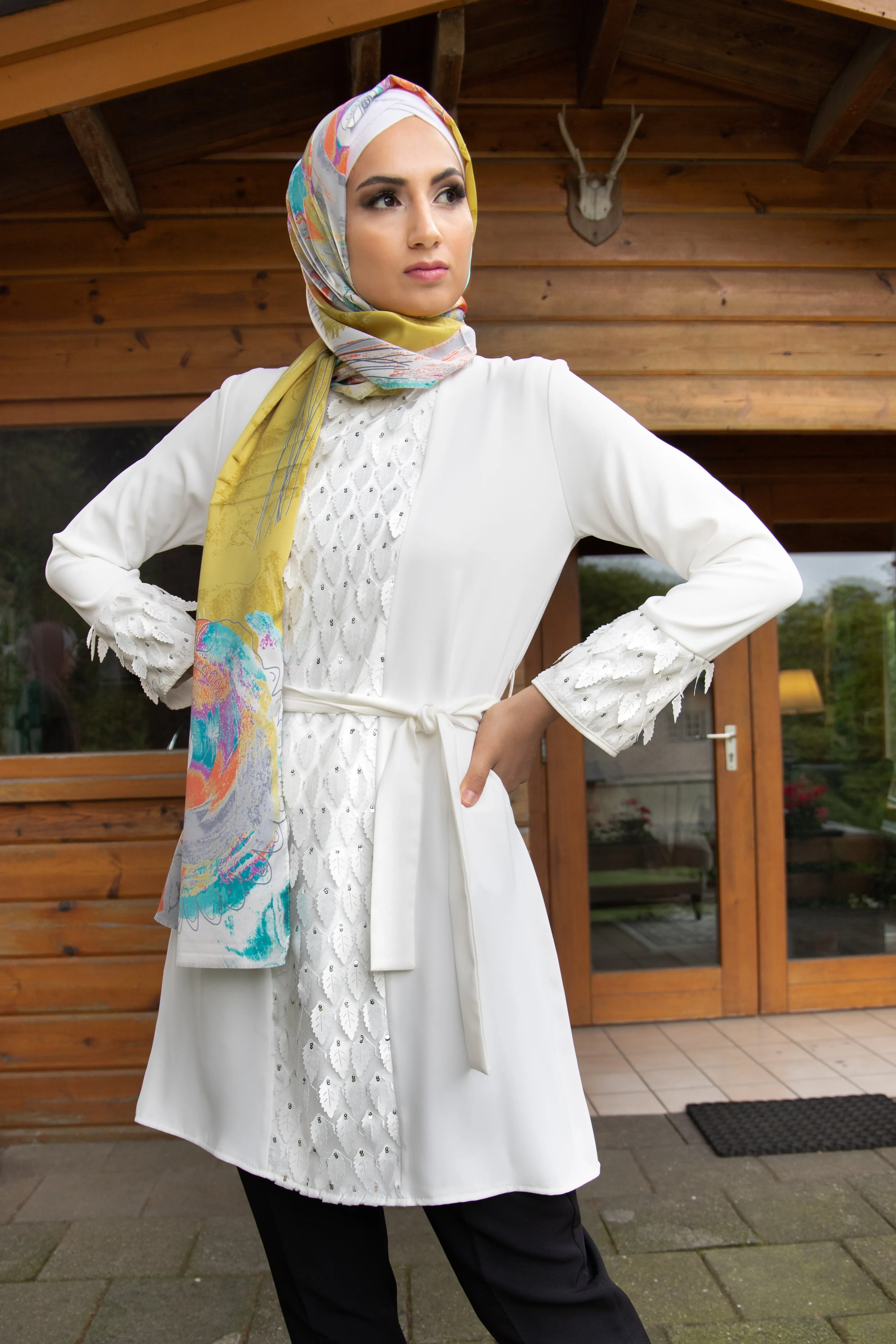 Formal Elegant Tunic | White Color