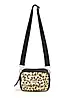 Freemans Black Leopard Cross Body Bag