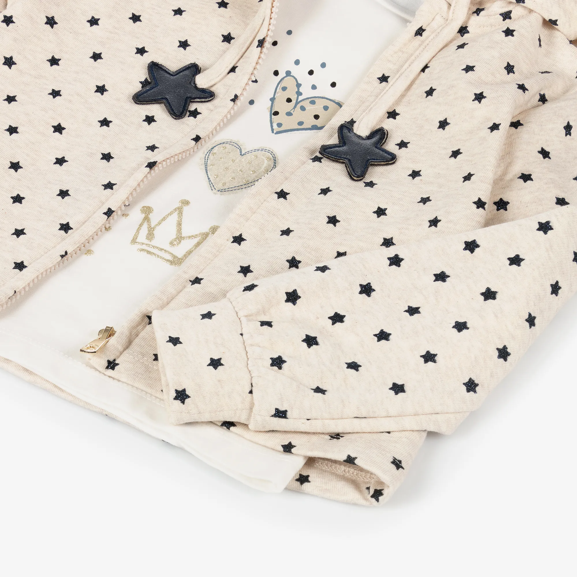 Girls Blue Star Print Tracksuit Set