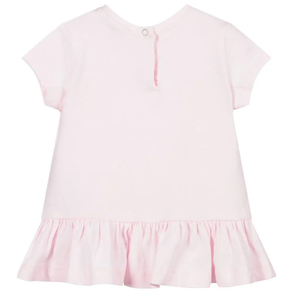 Girls Pink Cotton Tunic Top