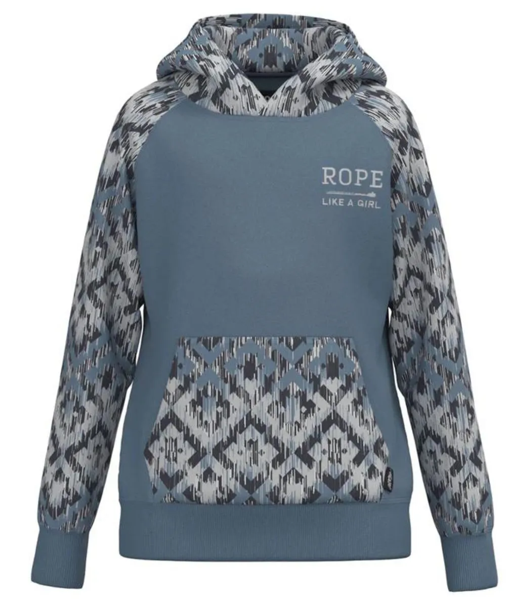 Hooey Girls' Rope Like A Girl Hoodie