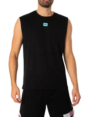 HUGO Dankto241 Box Logo Vest - Black