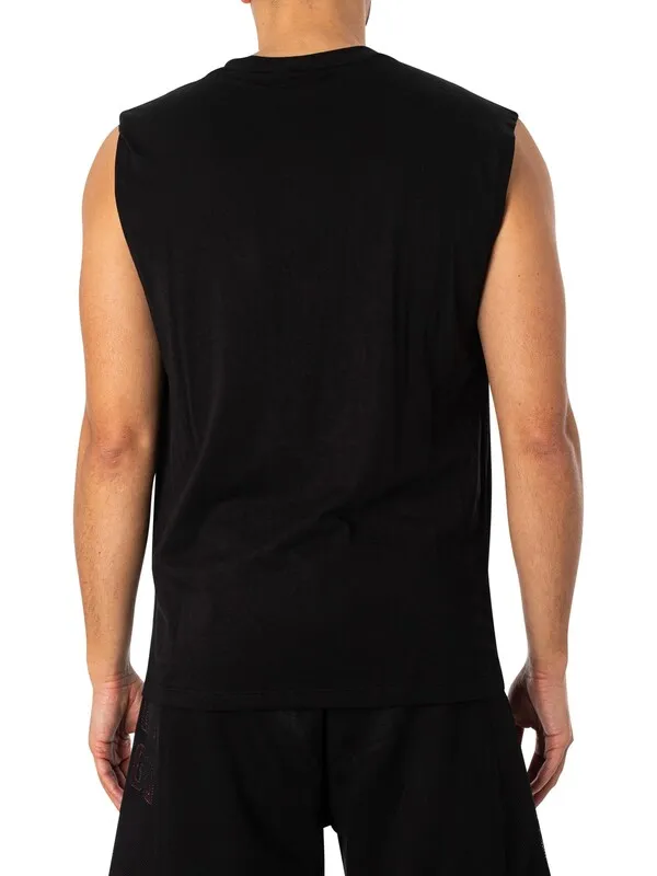 HUGO Dankto241 Box Logo Vest - Black