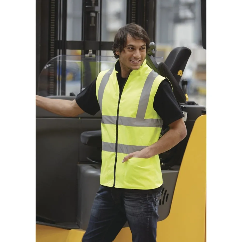 HV008F Hi-Vis Reversible Fleece Vest