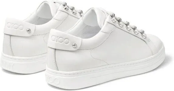 Jimmy Choo Antibes pearl-embellished sneakers White