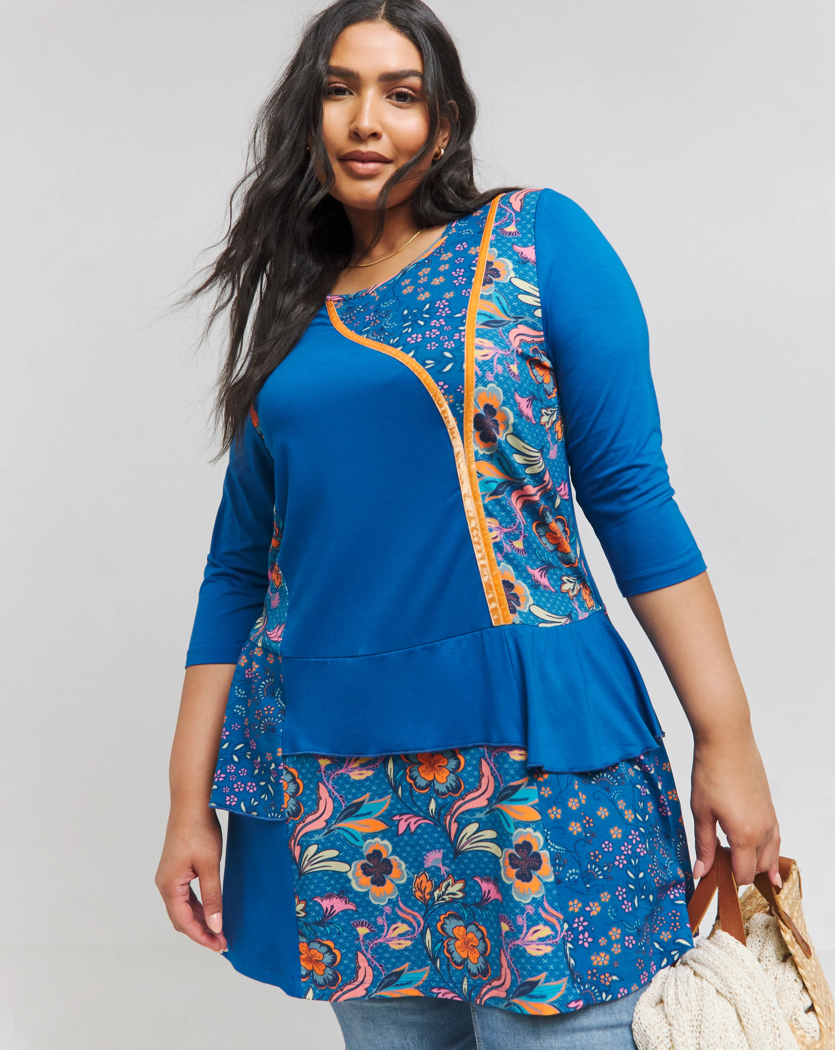 Joe Browns Mix Match Floral Jersey Tunic | Simply Be