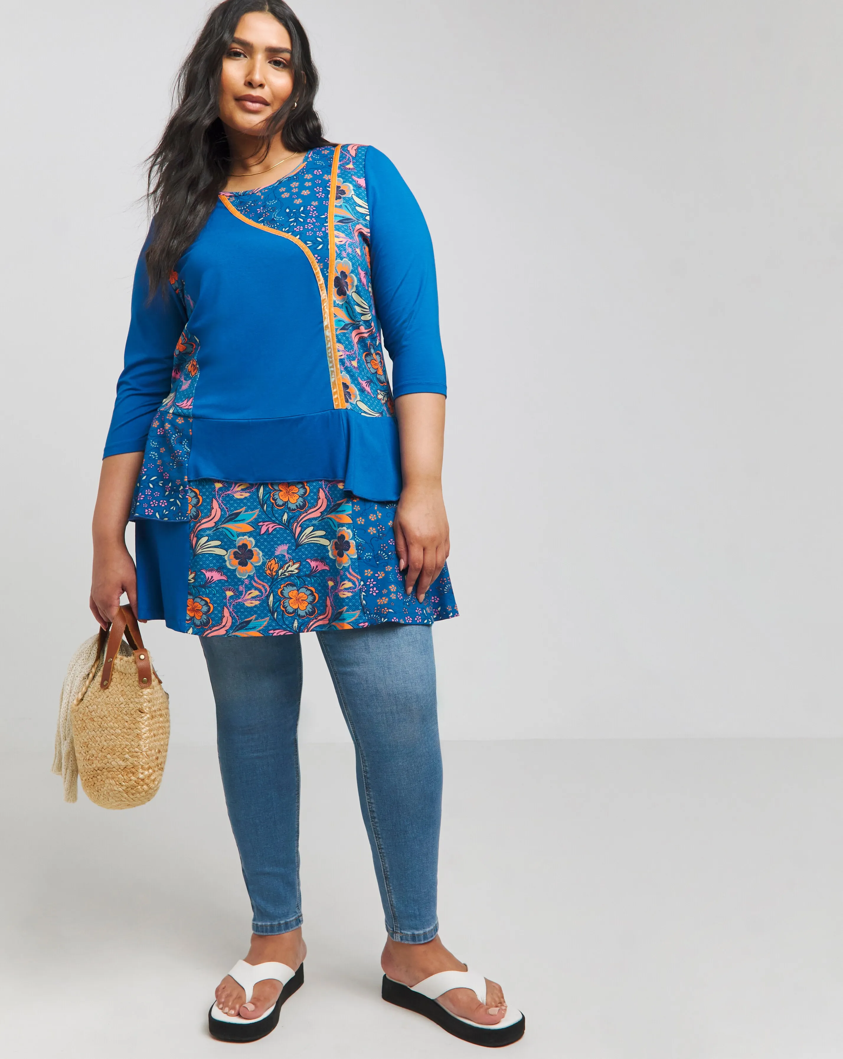 Joe Browns Mix Match Floral Jersey Tunic | Simply Be