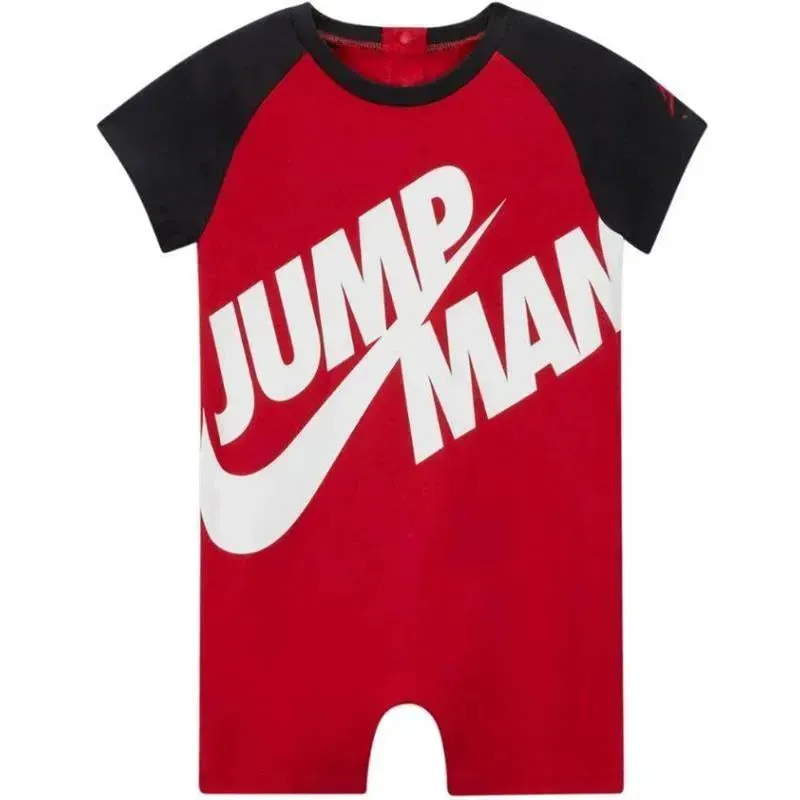 Jordan Baby - Boy Jumpman By Nike Romper, Gym Red