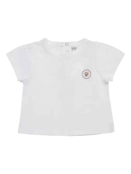 Kenzo Kids   Printed cotton t-shirt & romper 