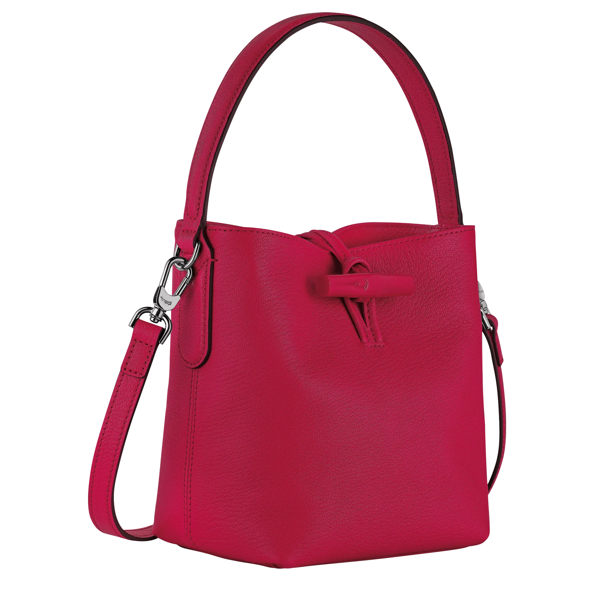 Le Roseau XS Bucket bag Magenta - Leather