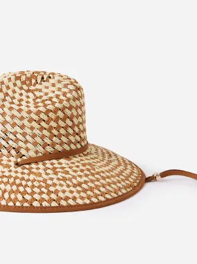     LELE SADOUGHI  Straw Checkered Hat    