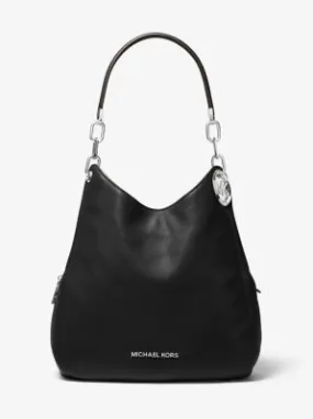 Lillie Large Pebbled Leather Shoulder Bag